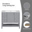 Ensemble de meuble-lavabo simple 36 po avec plateau en céramique Oketa-1344101109