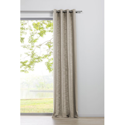 Flower Eyelet Blackout Single Door Curtain