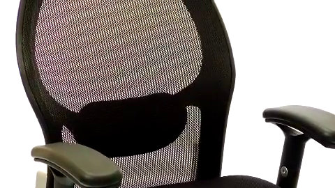 Ergonomic Black Mesh Mid-Back Executive Swivel Chair with Adjustable Arms