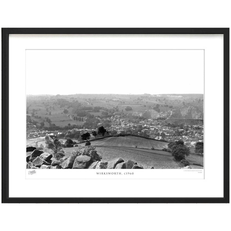 Wirksworth, C1960 - Single Picture Frame Print, 28cm H x 36cm W x 2.3cm D