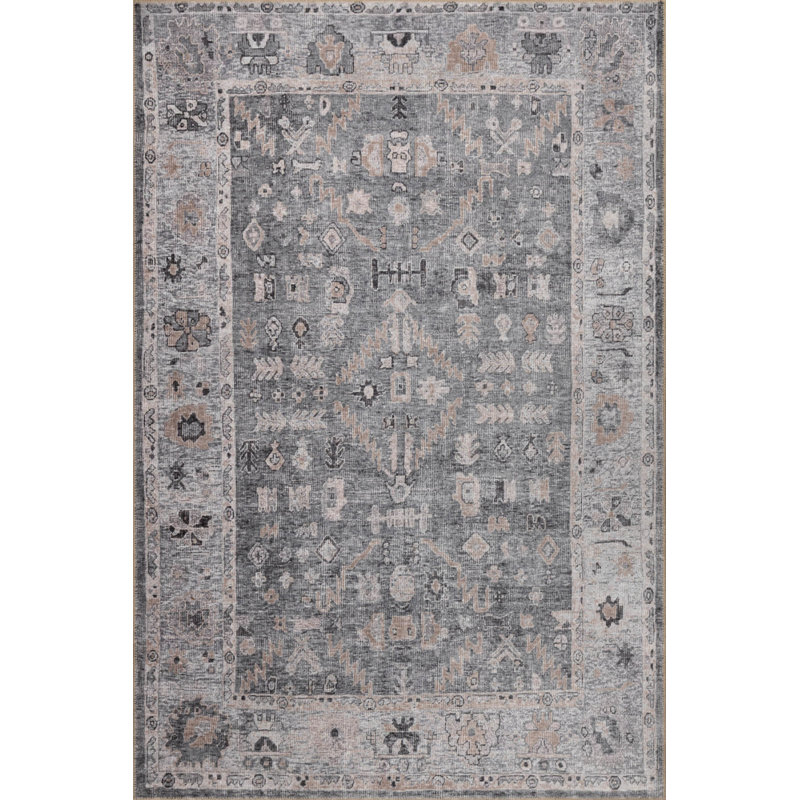 Tapis en chenille lavable Jax Antique Vintage, Rectangle 9 pi 11 po x 13 pi 2 po