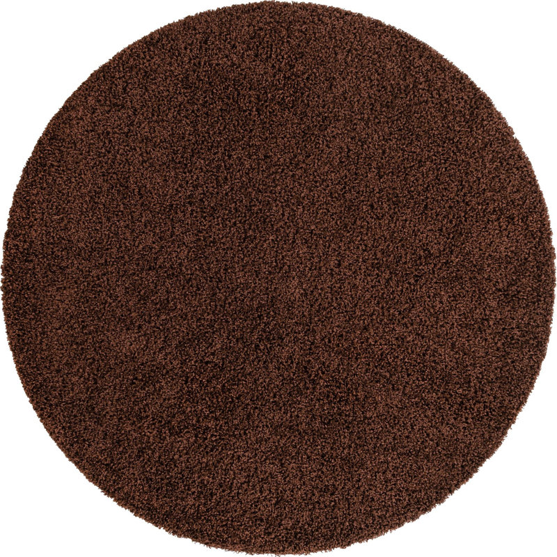 Tapis brun Renesha, Rond 7 pi