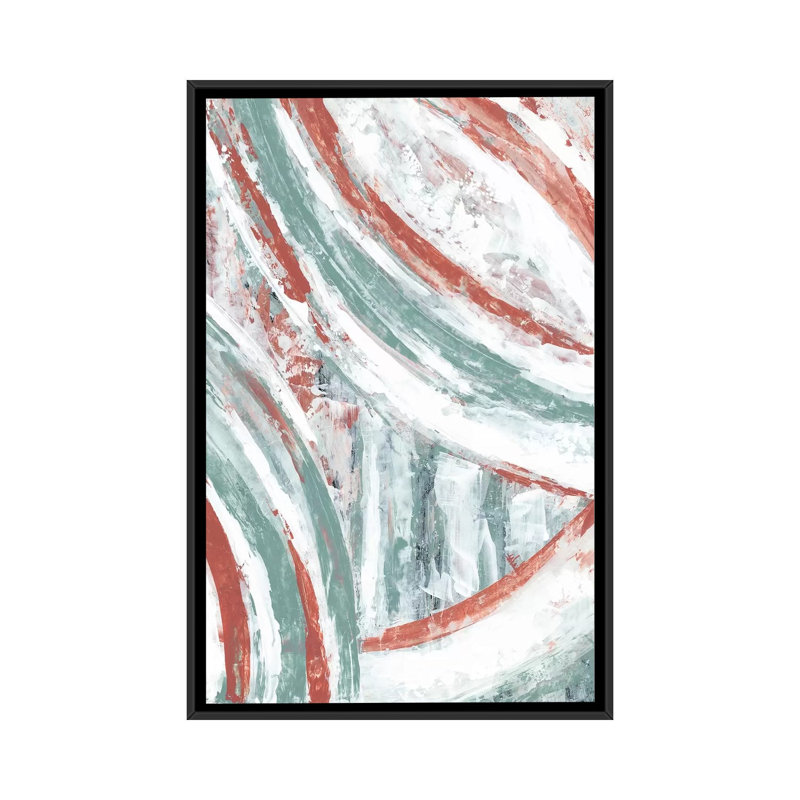« story arc ii », impression sur toile, H 26 po x l 18 po x P 1,5 po, Toile avec cadre noir