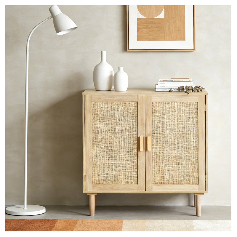 Armoire en rotin, armoire de rangement en rotin