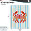Crabe vif sur toile rayée, design par Indira Prieto | IndySign-904642414