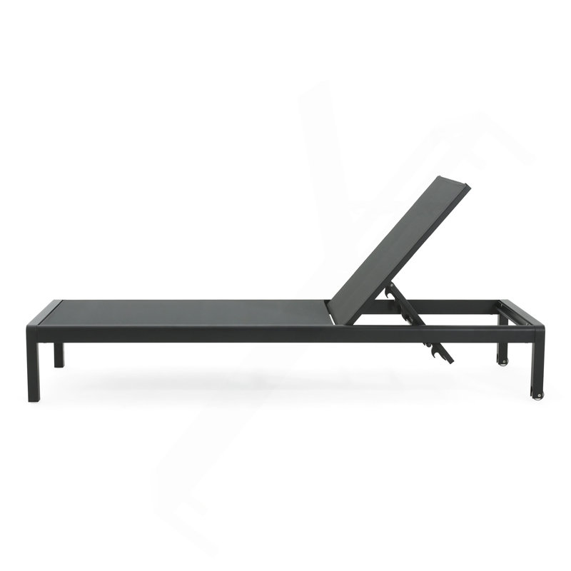 CAPE CORAL KD CHAISE LONGE NOIR (MP2) (ENSEMBLE DE 2)