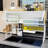 2-Tier Dish Rack Over Sink with Multifunctional Baskets, Adjustable Sink Drying Rack for Kitchen Sink with Large Capacity,White-116845975-116845977