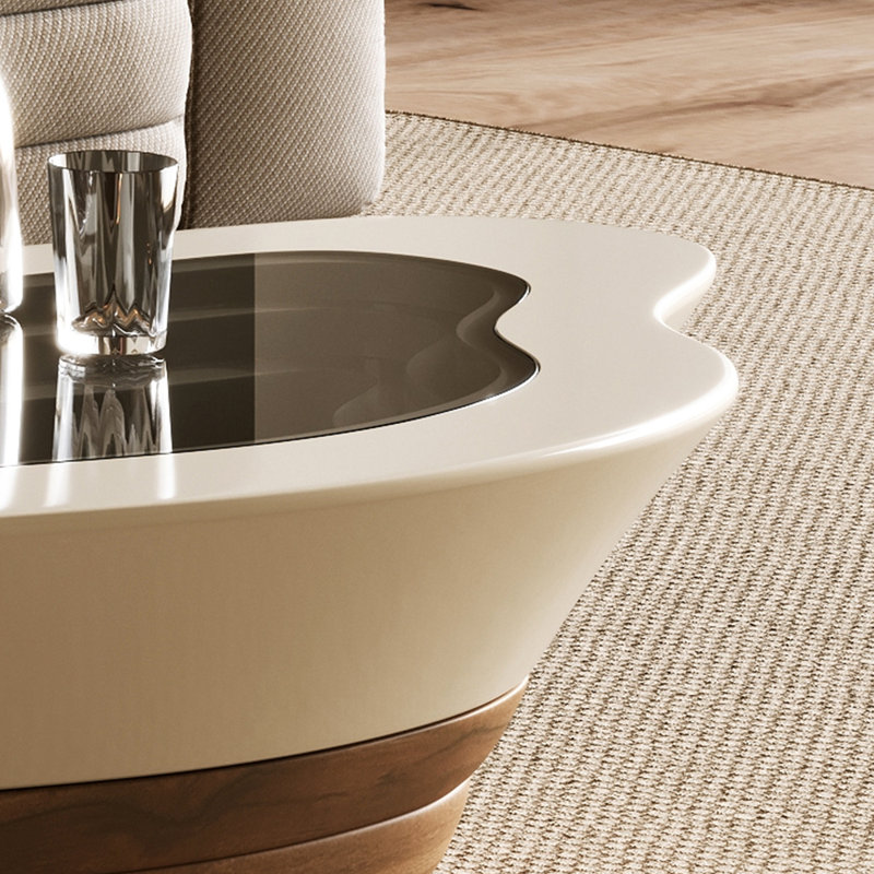 Wabi-sabi Cream-style creative cloud coffee table