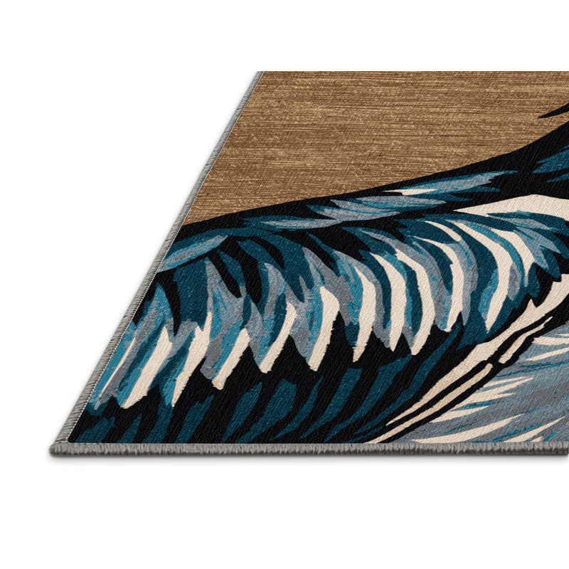 Washable Shoebill Stork Wildlife Area Rug, Rectangle 2' x 3'