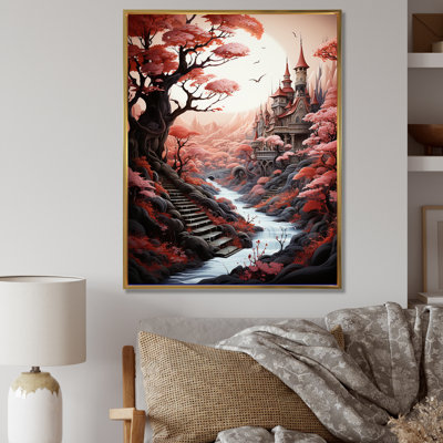 " Surrealism Fantasy Castle Landscape I "
