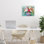 Vase chic encadré de giclée abstraite par Petal Prints Design