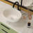 Myhomekeepers 13'' Ceramic Circular Bathroom Sink