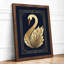 Gilded Swan Art Deco - Framed Print-1376208995-1376209007