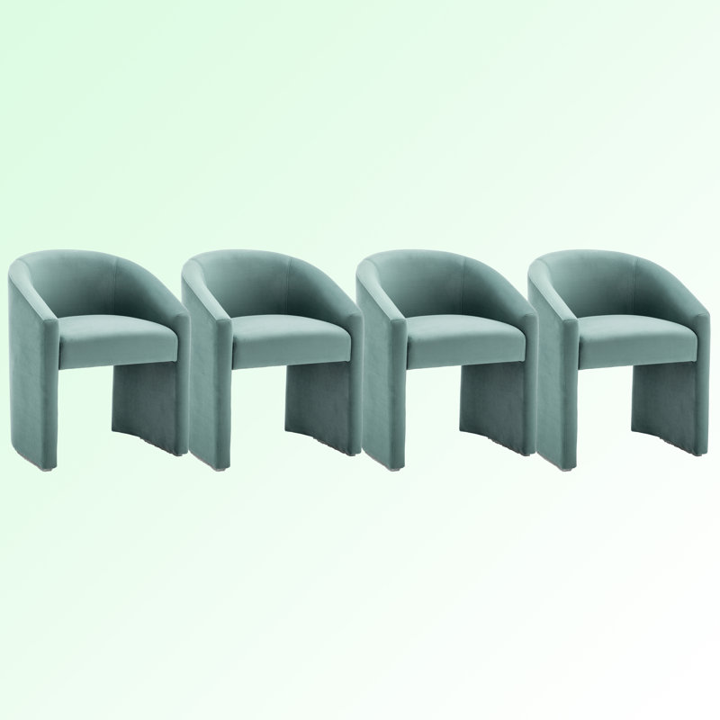 Chaise rembourrée Halley, Vert