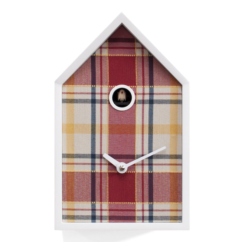 Elmdale Wood Wall Clock, Red