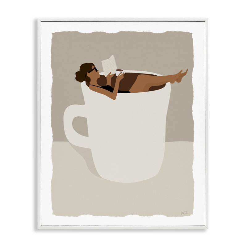 «Morning Coffee Minimalisme», estampe numérique de Natalie Carpentieri, H 20 po x l 16 po