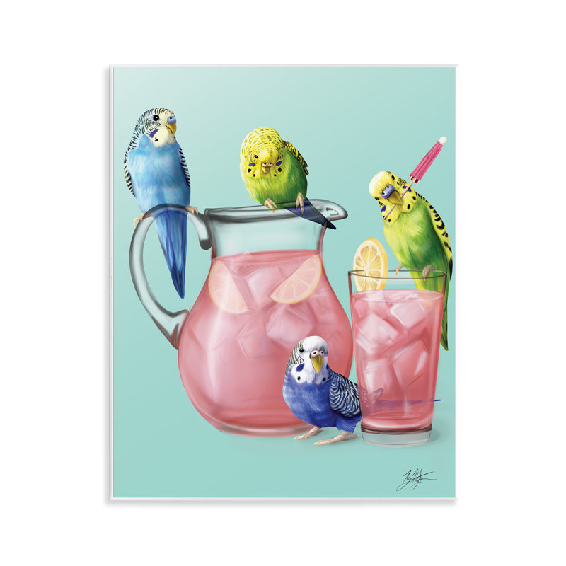 "Budgies & Pink Lemonade" par Mehu Art