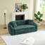 Canapé inclinable convertible incurvé de 87 pouces, canapé-lit 2 en 1 escamotable, avec base coulissante et siège profond, comprend deux coussins, fauteuil inclinable en chenille, aucun assemblage requis-491005297