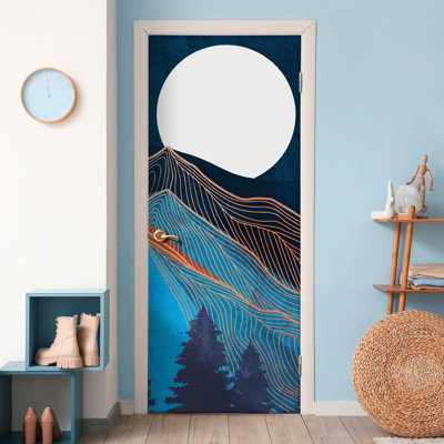 Abstract Mountains Peel & Stick Border