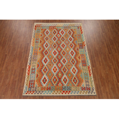 Colorful Kilim Oriental Area Rug 7x9