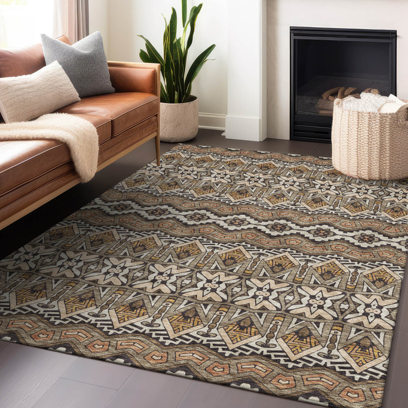 Tapis intérieur / extérieur Lamanna avec envers antidérapant, Rectangle 8 pi x 10 pi