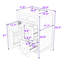Modern Compact Freestanding Bathroom Vanity with Ceramic Sink, Soft-Close Door and Storage Drawers-978955577