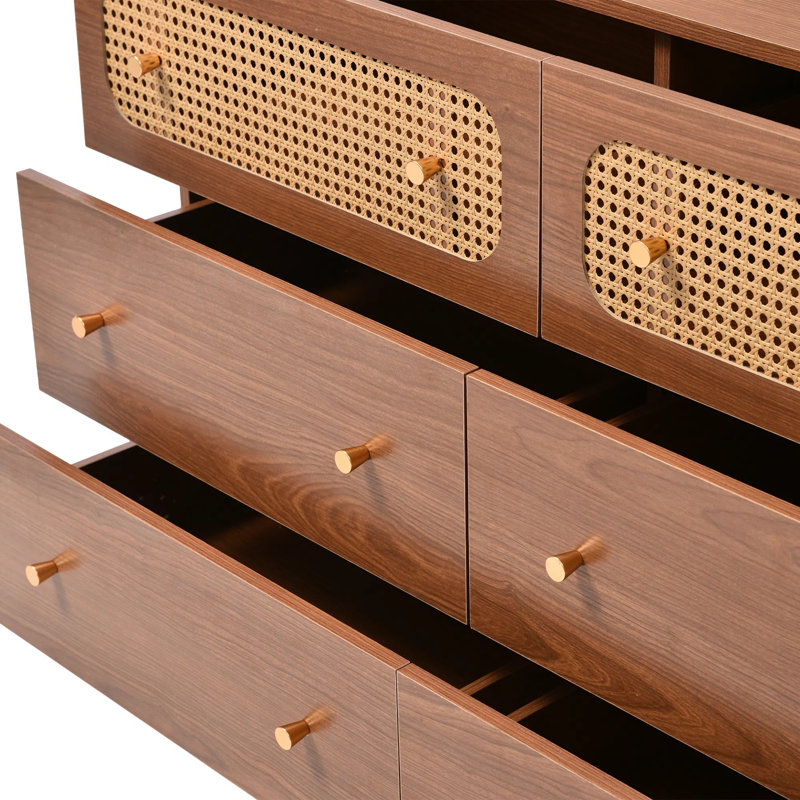 Iron 6 - Drawer Rectangle Accent Chest