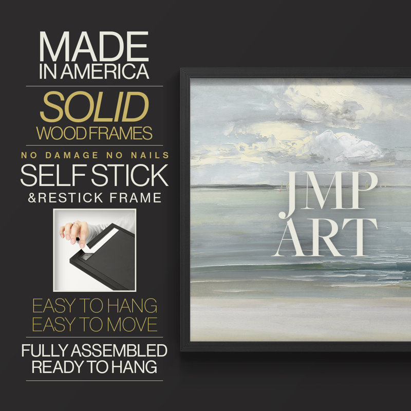 Serene Sound -Framed Print - Restickable, H 8 po x l 10 po, Noir, noir, noir, noir