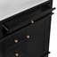 Meuble-lavabo de 30 po avec lavabo, un tiroir basculant, trois tiroirs, tablette de porte, porte à fermeture douce, noir