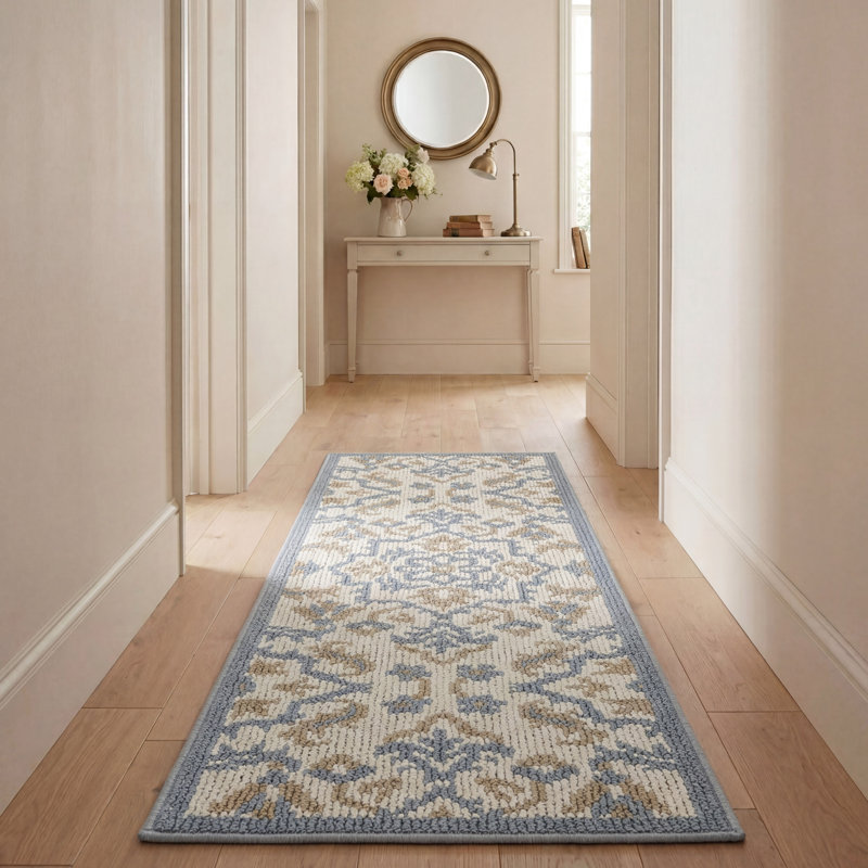 Laura Ashley Marwood, Tapis de couloir 2 pi x 6 pi, Bleu multi