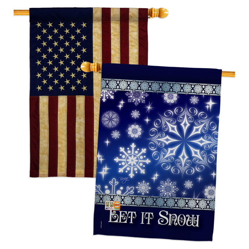 Double Sided 40'' H x 28'' W Polyester House Flag