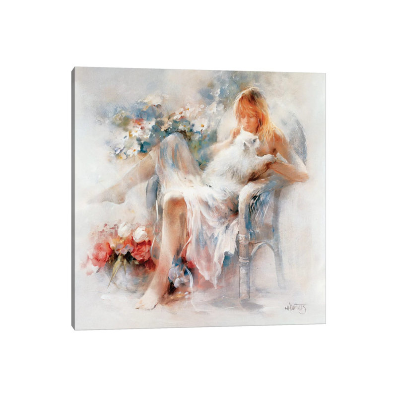 Young Girl by Willem Haenraets - Wrapped Canvas Print, 45.72 cm H x 45.72 cm W x 1.91 cm D