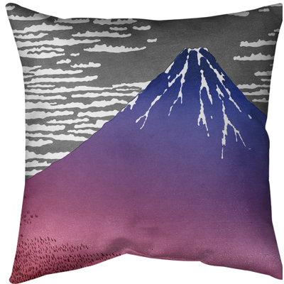Katsushika Hokusai Reversible Throw Pillow