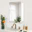 Recess or Surface Mount Bathroom Medicine Cabinet With Adjustable Shelves, No Assembly-150013190