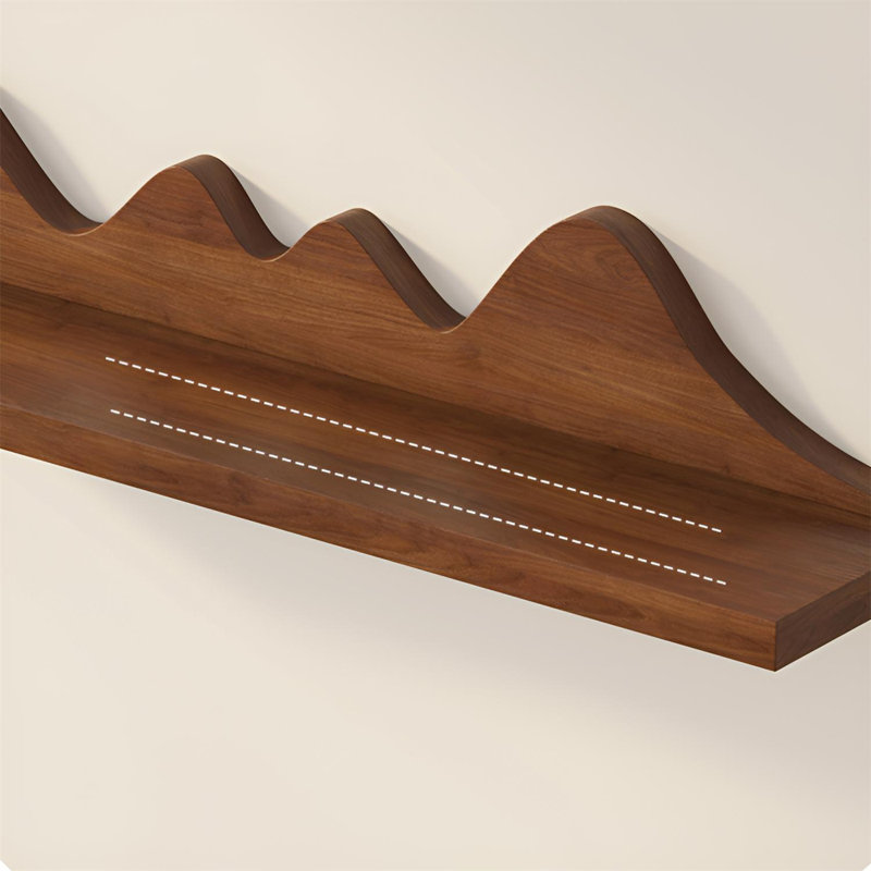 Solid Wood Wall-Mounted Shelf