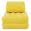 Chaise longue en velours côtelé 70,8 po jaune, confortable et relaxante, sans assemblage, idéale pour un séjour en famille à la maison ou dans un dortoir, en fausse fourrure moelleuse, idéale pour la détente-130844350