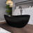 63 in. Solid Surface Freestanding Soaking Bathtub -99213233