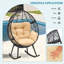 Fauteuil à œufs en rotin l 37,6 po Danald-2122056926-2122056927