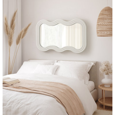 Wavy Rectangle Wall Mirror
