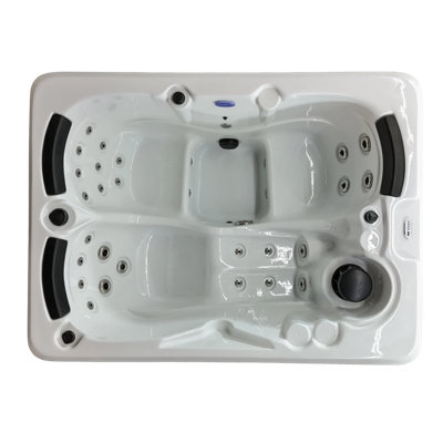 Home And Garden Spas 220 Volt 3 Person 38 - Jet Acrylic Rectangle Standard (Hardwired) Hot Tub with Ozonator