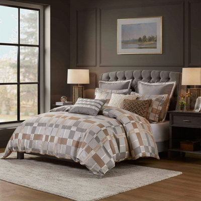 Ensemble d'édredon surdimensionné en jacquard