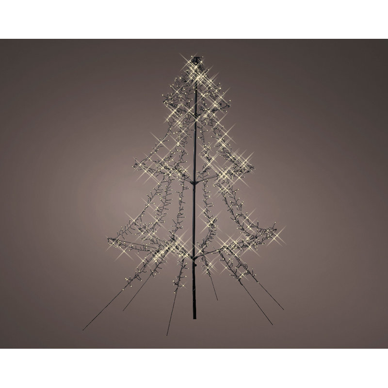 Lighted Artificial Christmas Tree, 6.56ft H