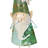 18"H Speak No Evil Metal Gnome Décor for Patio & Garden