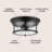 Ceballos Glass Flush Mount-1300173003