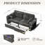 Sofas Couch with Storage Space, USB Charging, and Cup Holder for Living Room-131113513