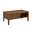Table basse cannelée moderne Mid Century