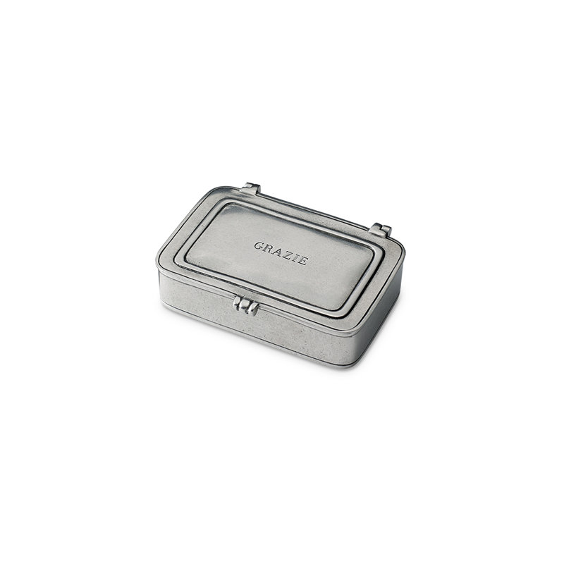 "Grazie" Decorative Box, 1.2" H x 4.5" W x 3.1" D