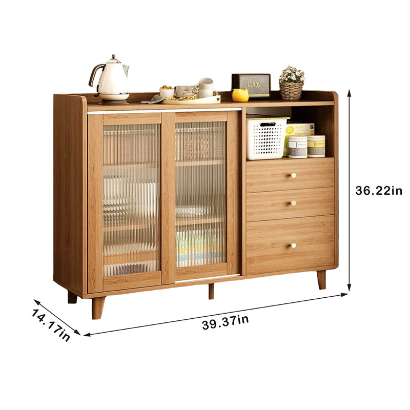Buffet Layhew, H 36,22 po x l 39,37 po x P 14,17 po