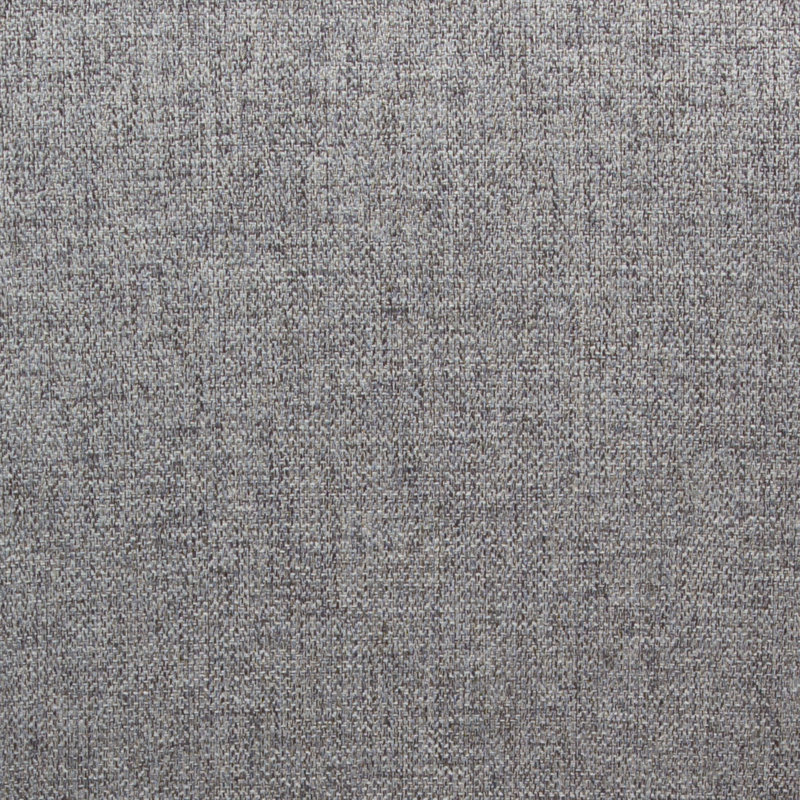 Ensemble de (2) chaises de salle à manger Reveal en tissu gris avec pieds en métal thermolaqué noir