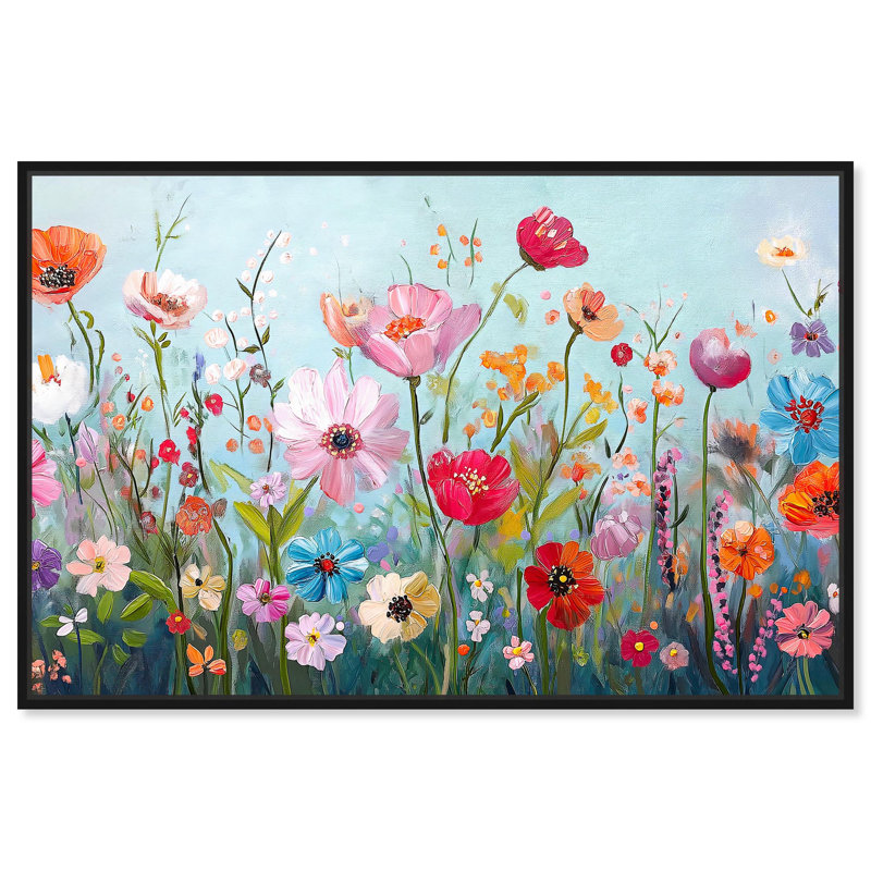 Art Remedy, toile d'art ludique, tapisserie, 11" H x 16" W, Cadre flottant noir